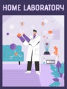 Vector poster of Home Laboratory concept