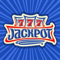 Vector poster for Jackpot theme Royalty Free Stock Photo