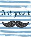 Vector poster with Just grow it