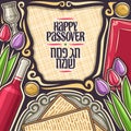 Vector poster for Passover holiday