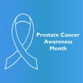 Vector poster for Prostate Cancer Awareness annual initiative