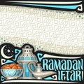 Vector poster for Ramadan Iftar