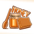 Vector poster for rustic Honey