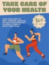 Vector poster of Take Care of Your Health concept