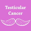 Vector poster for Testicular Cancer support