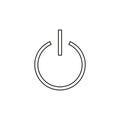 Vector power button, start technology symbol Royalty Free Stock Photo