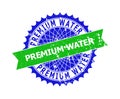 PREMIUM WATER Bicolor Rosette Distress Watermark
