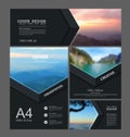 Vector presentation layout templates design, Brochure report cover, Royalty Free Stock Photo