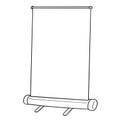 Vector of presentation stand