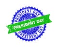 PRESIDENT DAY Bicolor Rosette Unclean Stamp Seal