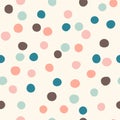 Vector Pretty Confetti Seamless Pattern Background