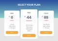 Vector Pricing table template