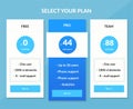 Vector Pricing table template