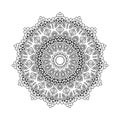 Vector, print henna. mandala flower, coloring page, coloring b