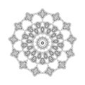 Vector, print henna. mandala flower, coloring page, coloring b