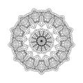 Vector, print henna. mandala flower, coloring page, coloring b