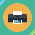 Vector Printer Icon - vector illustration.