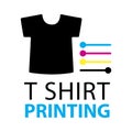 Vector printing house logo, printing on T-shirts