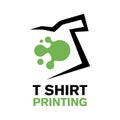 Vector printing house logo, printing on T-shirts