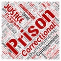 Vector prison, justice, crime square Royalty Free Stock Photo