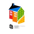 Vector Property House Symbol Royalty Free Stock Photo