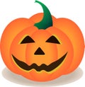 Vector pumpkin illustration for hallowing. Scary pumpking