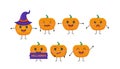 Vector Set of pumpkins for Halloween Royalty Free Stock Photo
