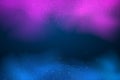 Vector purple blue smoke. Abstract dark background. Mysterious multicolored fog. Mixed paints. Magical glowing flying dust. Vector