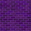 Vector purple brick wall seamless texture. Abstract architecture and loft interior violet background