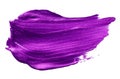 Vector purple metallic paint texture isolated on white - acrylic brush stroke element for Your design