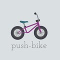 Vector push-bike illustration