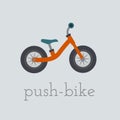 Vector push-bike illustration.