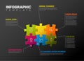 Vector Puzzle Infographic report template