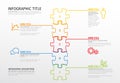 Vector puzzle Infographic template Royalty Free Stock Photo