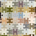 Vector puzzle pattern background Royalty Free Stock Photo