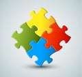 Vector puzzle / solution background Royalty Free Stock Photo