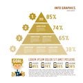 Vector pyramid for infographic