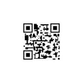 Vector QR Code, Abstract Mark, Icon Isolated on White, Smartphone Scanning Concept.