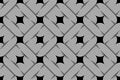 Vector quadratic chain seamless pattern of braided wires.