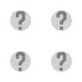 Vector question mark icon Royalty Free Stock Photo
