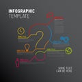 Vector Question Mark Infographic report template