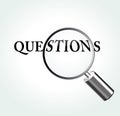 Vector questions theme illustration