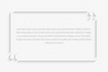 Vector Quote Blank Template. Quote Rectangle. Royalty Free Stock Photo