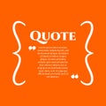 Vector quote boxes Royalty Free Stock Photo