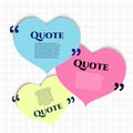 Vector quote boxes Royalty Free Stock Photo