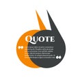 Vector quote boxes with text Royalty Free Stock Photo