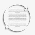 Vector Quote Circle Blank Template. Bracket.