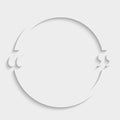 Vector Quote Circle Blank Template. Bracket.