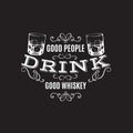 Vector quote typographical background about whiskey. Royalty Free Stock Photo