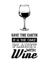 Vector quote typographical background about wine. Royalty Free Stock Photo